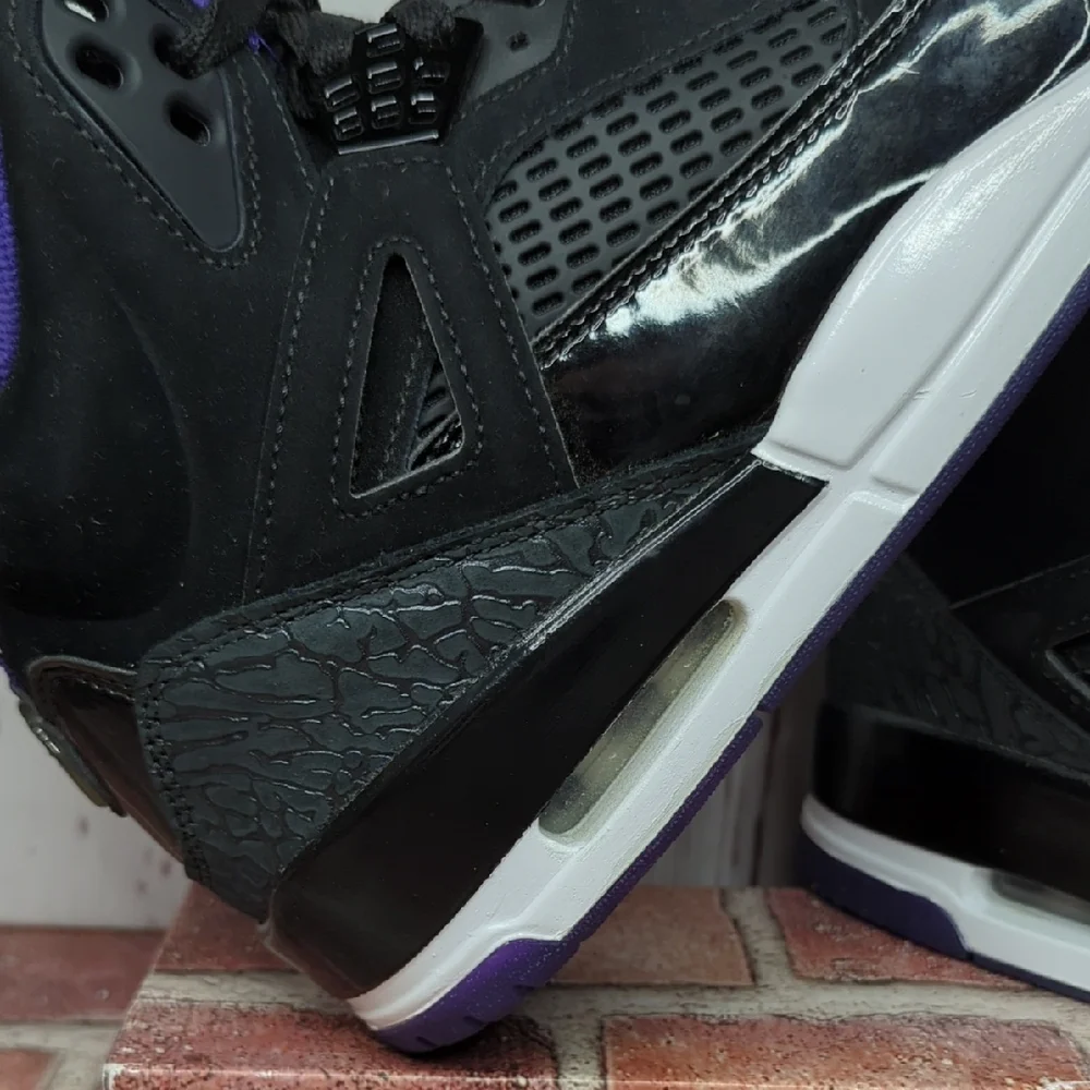 Jordan Spizike Black Court Purple Anthracite White‎ Men's Size 9 Like New Clean